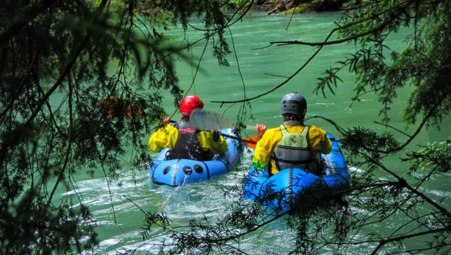 La ciencia y el deporten se unen para explorar el río Frías. (Gentileza Parque Nahuel Huapi).