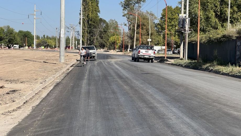 Como parte del proyecto se ejecutó una obra pluvial de gran escala. Foto: municipio de Cipolletti. 