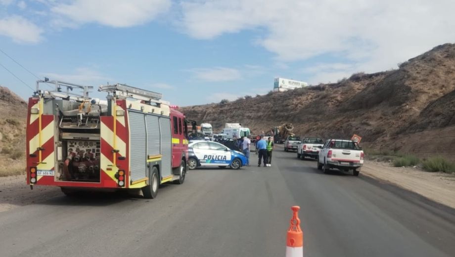 Choque en la Ruta 7. Foto gentileza