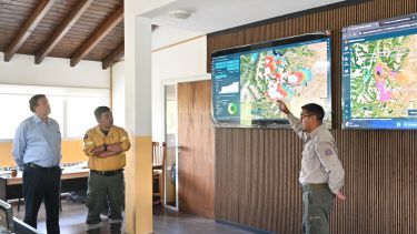 Splif Río Negro sumó IA e imágenes satelitales para anticiparse al avance del fuego