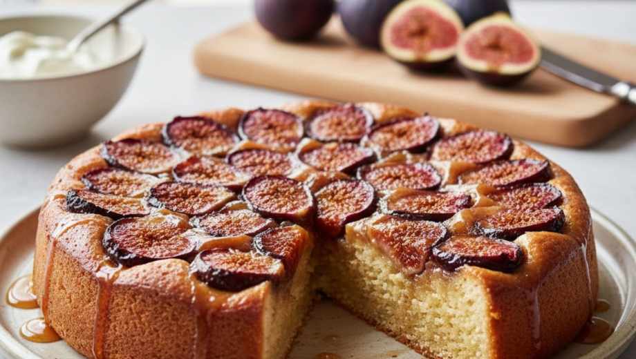 Tarta de higos invertida.-