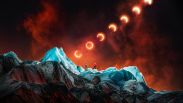 El milagro del Glaciar Leones en Chile: la odisea de un fotógrafo para captar un eclipse contra todo pronóstico