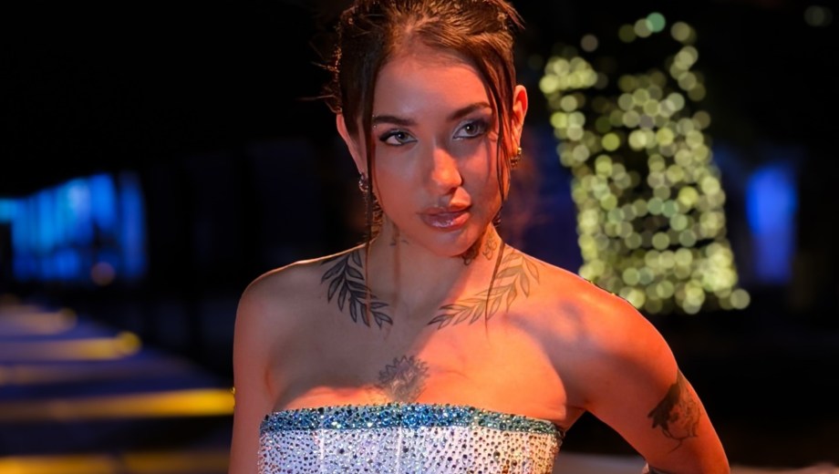 Maria Becerra deslumbró con su look en Lollapalooza. Foto: Bluhend 