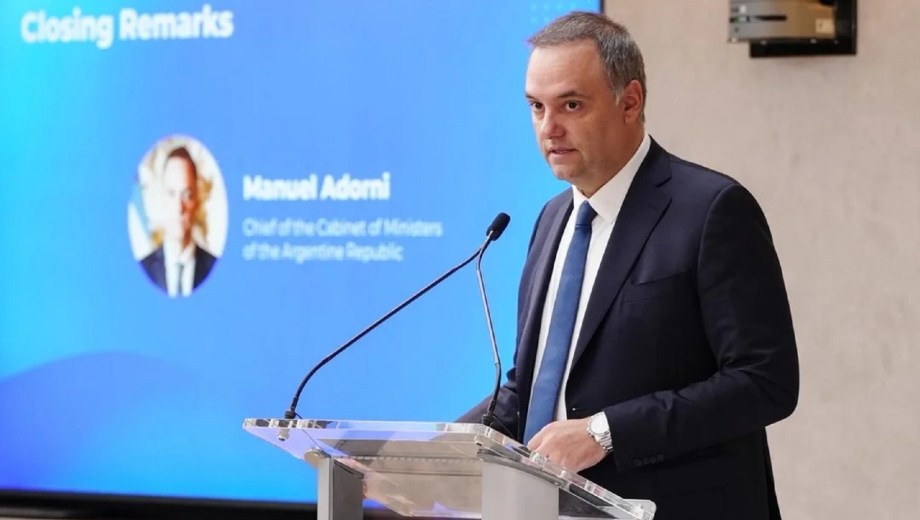 Manuel Adorni proyectó una “revolución” en sectores clave. Foto: NA 