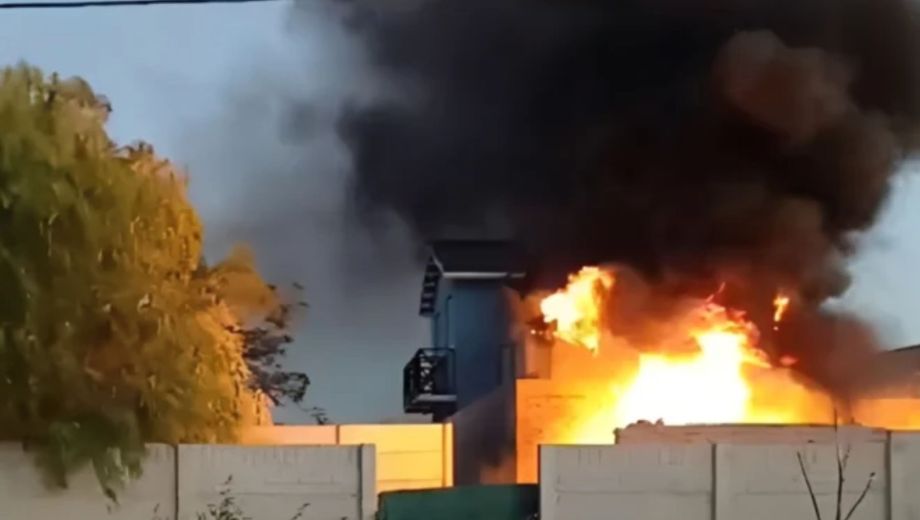 Incendio en Las Grutas (Foto: gentileza)