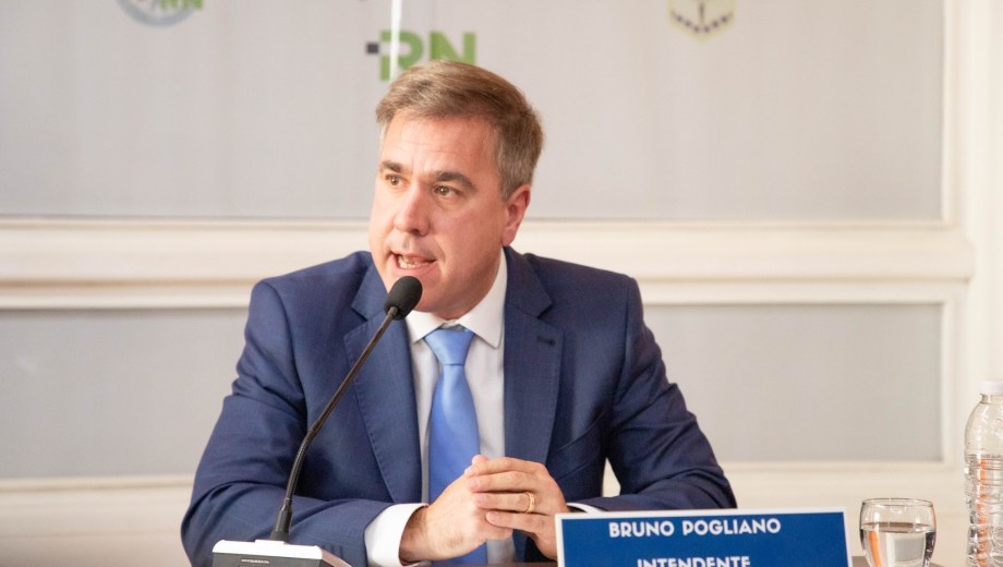 Bruno Pogliano emitió su discurso en la apertura de sesiones de El Bolsón. Gentileza Municipalidad de El Bolsón.