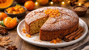 Cómo hacer un bizcocho de calabaza y mandarina suave, romántico y otoñal