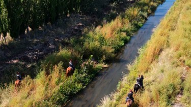 Así buscan a Kevin Hernández en Lamarque: rastrillajes en campos, desagües y canales tras dos semanas sin rastros