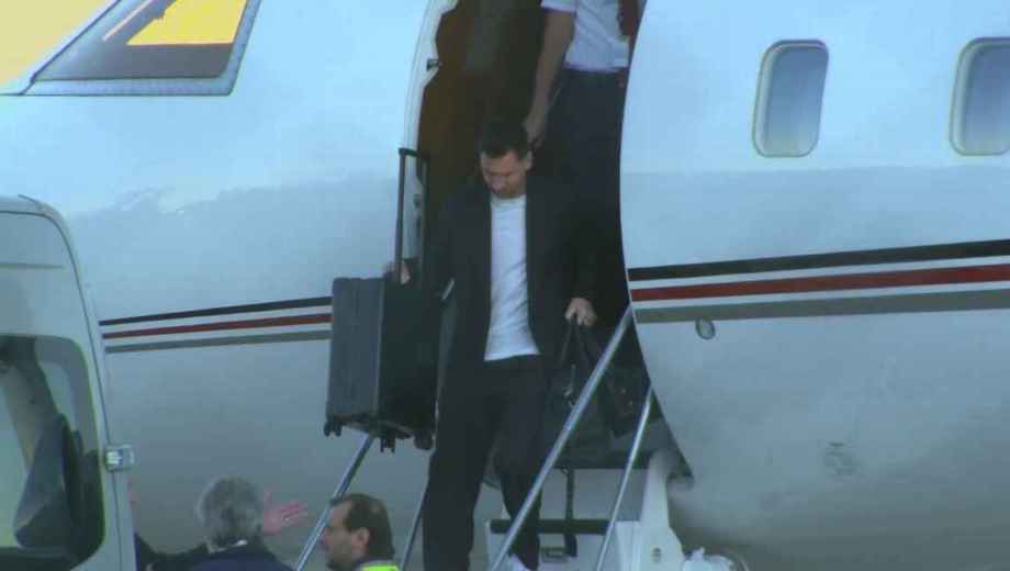 Lionel Messi arribó al país durante la madrugada. (Foto: ESPN)