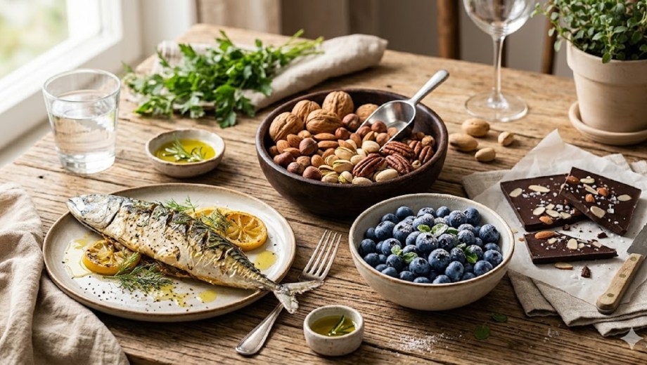 Los 9 alimentos que mejoran la salud cerebral. Foto: Gemini ai.