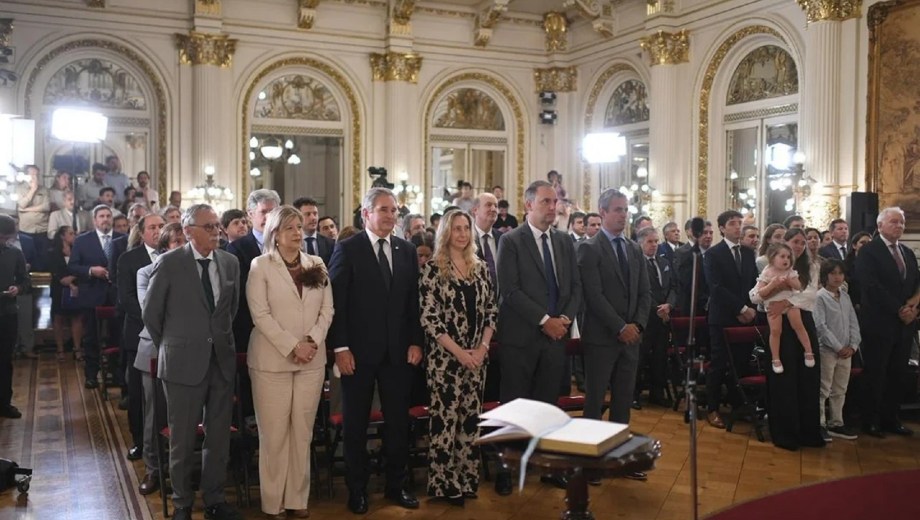 La jura de Juan Bautista Mahiques. Foto: NA 