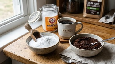 Mezclar café usado con bicarbonato: para qué sirve y por qué lo recomiendan