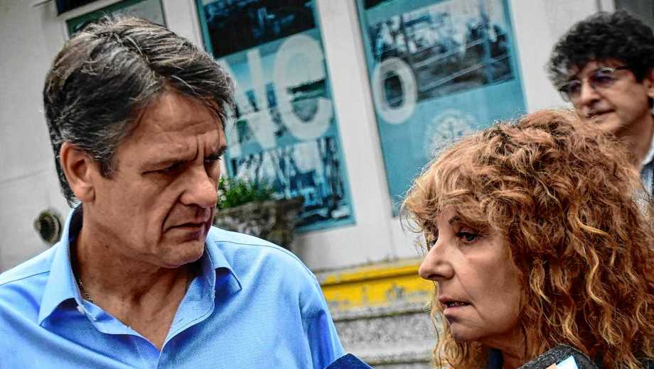 Mariano Gaido y su jefa de Gabinete, María Pasqualini cuando confirmaron la ayuda a la Universidad del Comahue (Matías Subat)