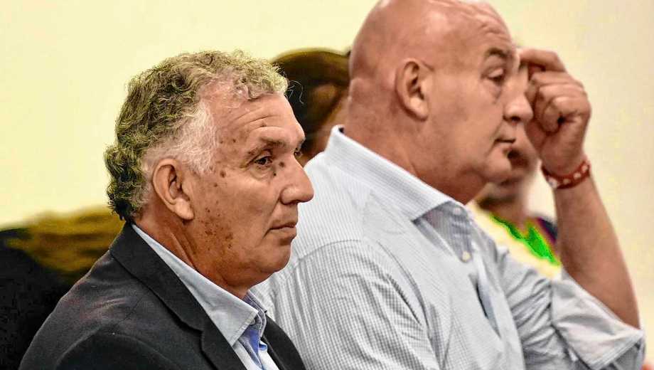 Abel Di Luca y Germán Chapino, dos exministros acusados por administración fraudulenta. (Foto: Matías Subat)