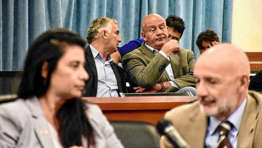 Di Luca y Chapino, los exministros imputados por la fiscalía. (Foto: Matías Subat)