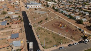 Avanzan las tareas de urbanización hacia el sur de Plaza Huincul