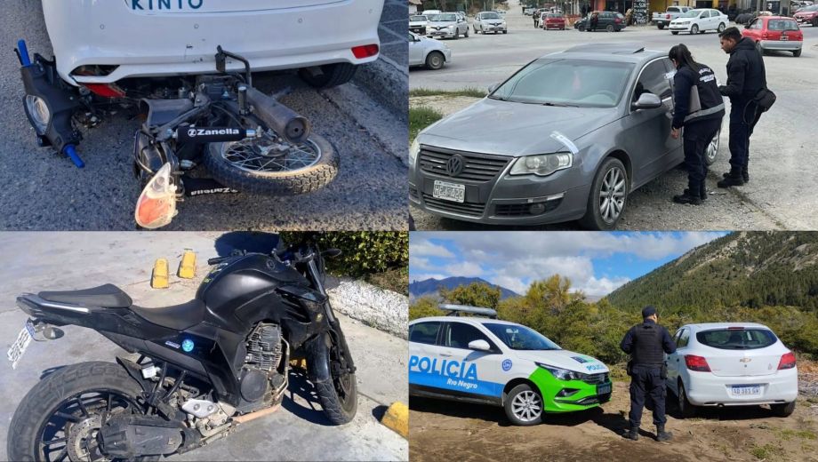La policía recuperó en Bariloche dos motos robadas y un auto sustraído. También secuestró un arma, cocaína y detuvo a tres personas.

