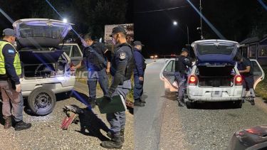 Lograron recuperar un auto robado tras un operativo en Villa La Angostura: hay dos demorados