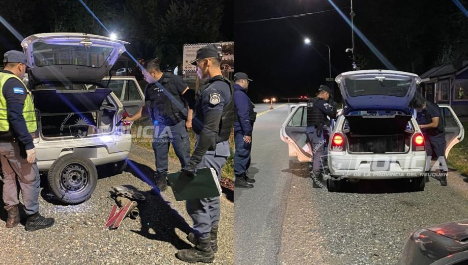 El vehículo sustraído fue interceptado en un control en Muelle de Piedra y recuperado por la Policía de Villa La Angostura.
