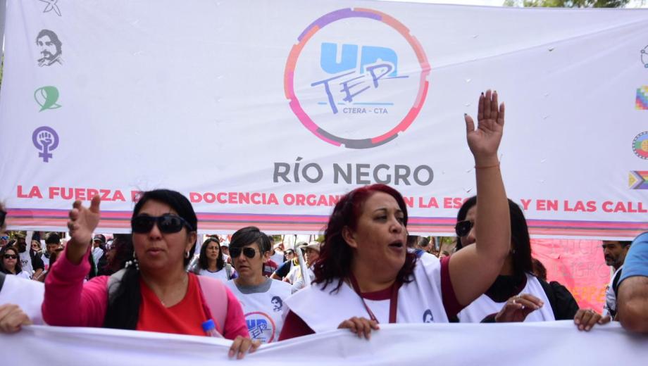 Laura Ortiz, secretaria general de Unter Río Negro. Foto: Cecilia Maletti. 