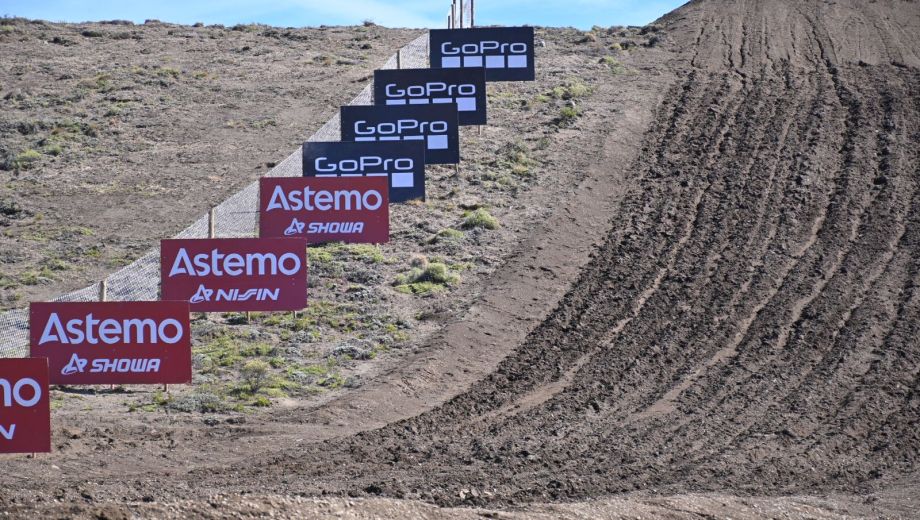 La pista está casi lista para el Mundial de Motocross en Bariloche. (Foto: Alfredo Leiva)