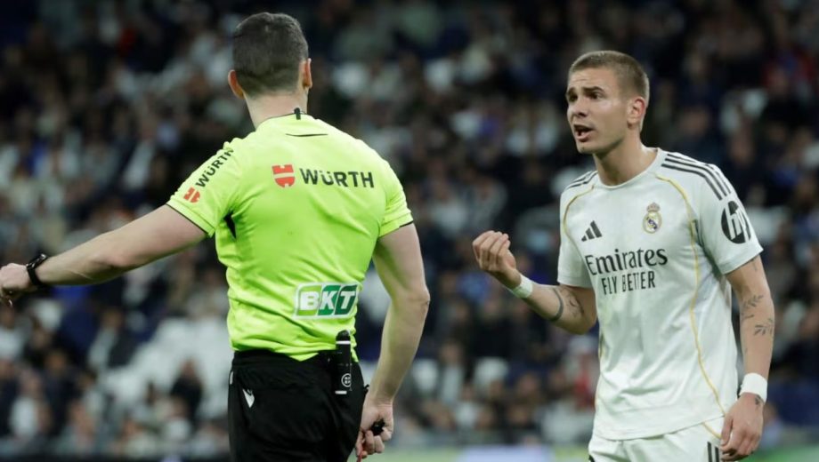 Franco Mastantuono fue expulsado ante Getafe tras un reclamo al juez principal.