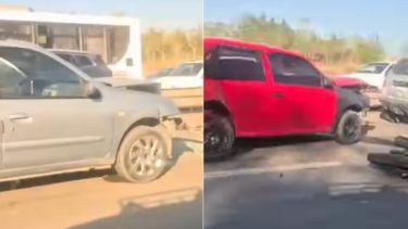 Dos choques en cadena sobre Ruta 7 provocaron un caos de tránsito entre Centenario y Neuquén este lunes
