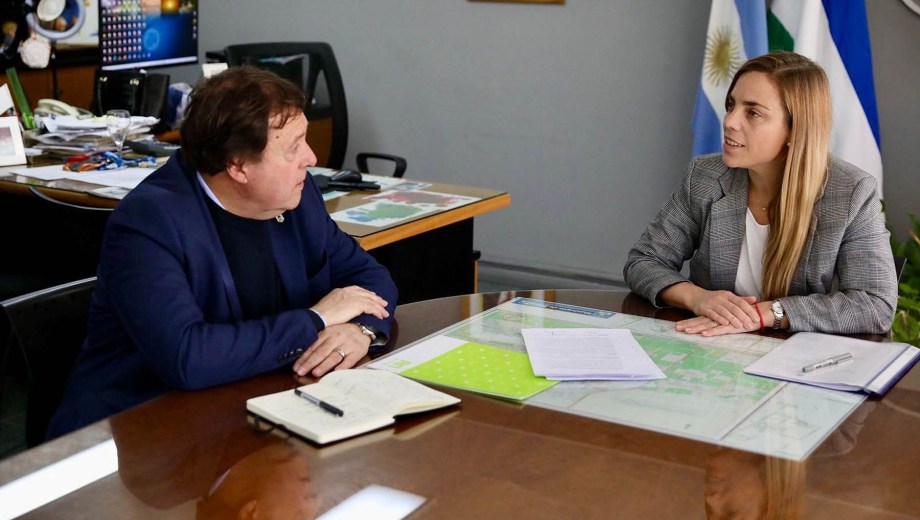 El gobernador y la intendenta en un encuentro oficial.