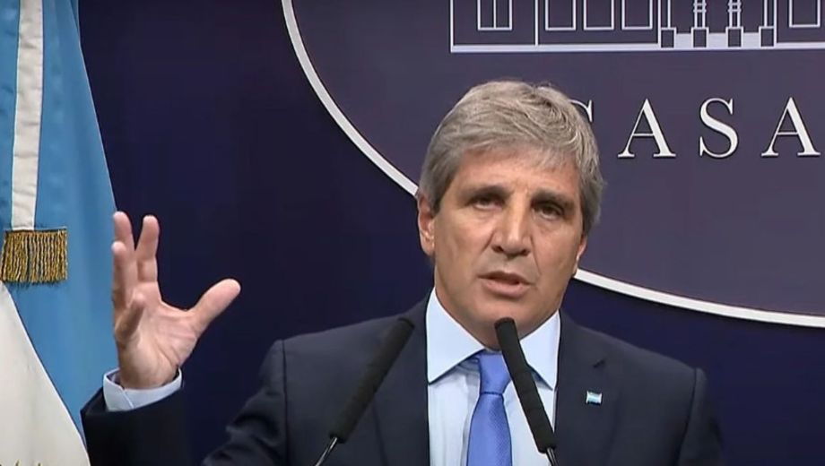 Luis Caputo, ministro de Economía. Foto: Gentileza NA.