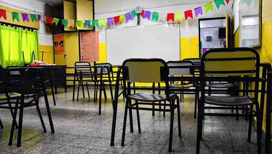 Este lunes comienza con paro docente. Foto: Florencia Salto. 