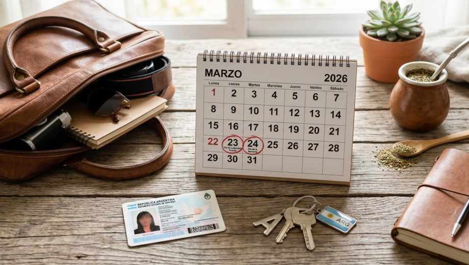 Feriados marzo 2026: ¿qué pasa con el lunes 23?.-