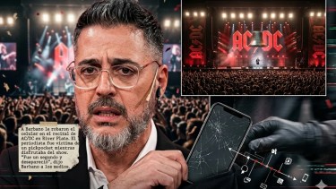 Le robaron el celular a Rolando Barbano en el show de AC/DC en River