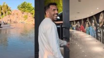 Imagen de Así es la casa de Carlos Tévez: lago artificial, museo personal y un metegol homenaje a Boca
