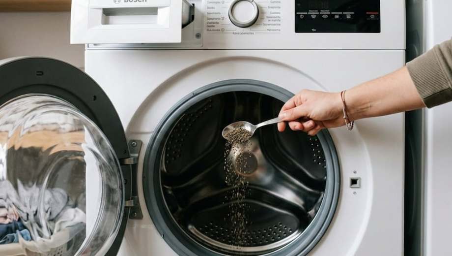 Lavarropas y pimienta negra