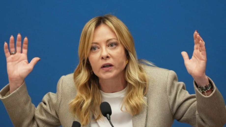 Primera ministra italiana, Giorgia Meloni Foto: AP 