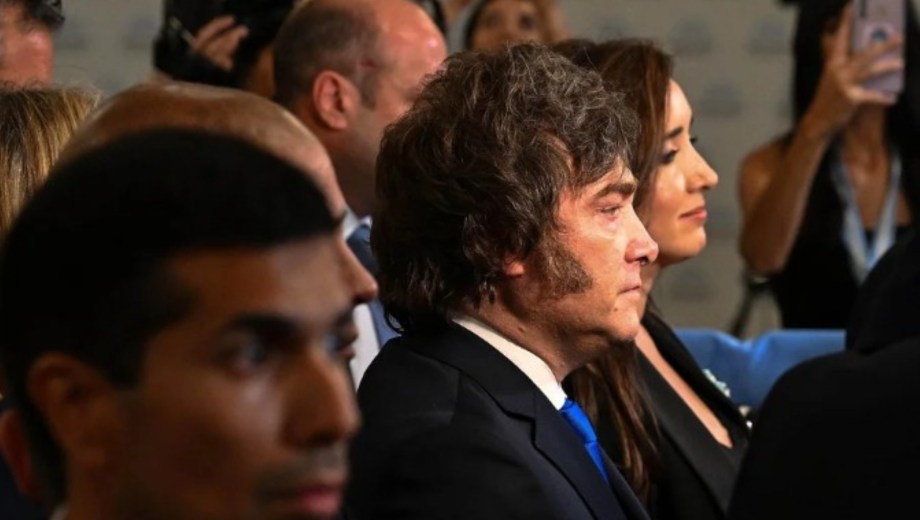 Javier Milei y Victoria Villarruel distanciados. Foto: Gentileza NA / Juan Foglia. 