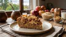 Imagen de Cómo preparar un delicioso pastel de manzana y avena para todos, rico en fibra y antioxidantes