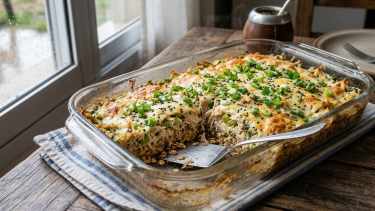 Descubrí cómo hacer un delicioso pastel de pollo al verdeo con base de avena nutritiva