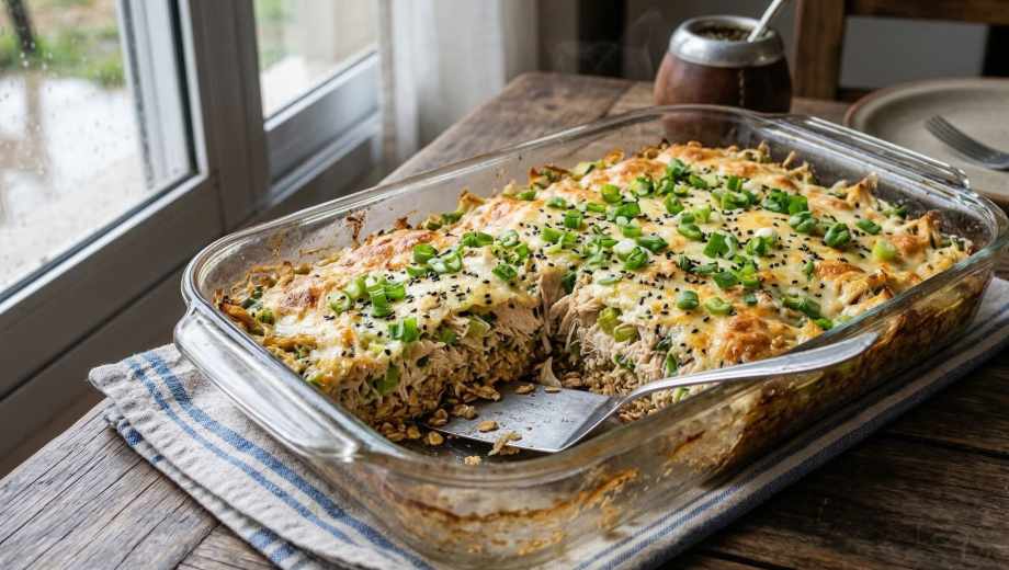 Cómo hacer pastel de pollo al verdeo: la receta con base crocante de avena que revoluciona tus almuerzos.-
