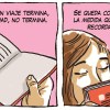 Imagen de "Un buen Libro", la tira de Chelo Candia en el suple Viajes y Turismo