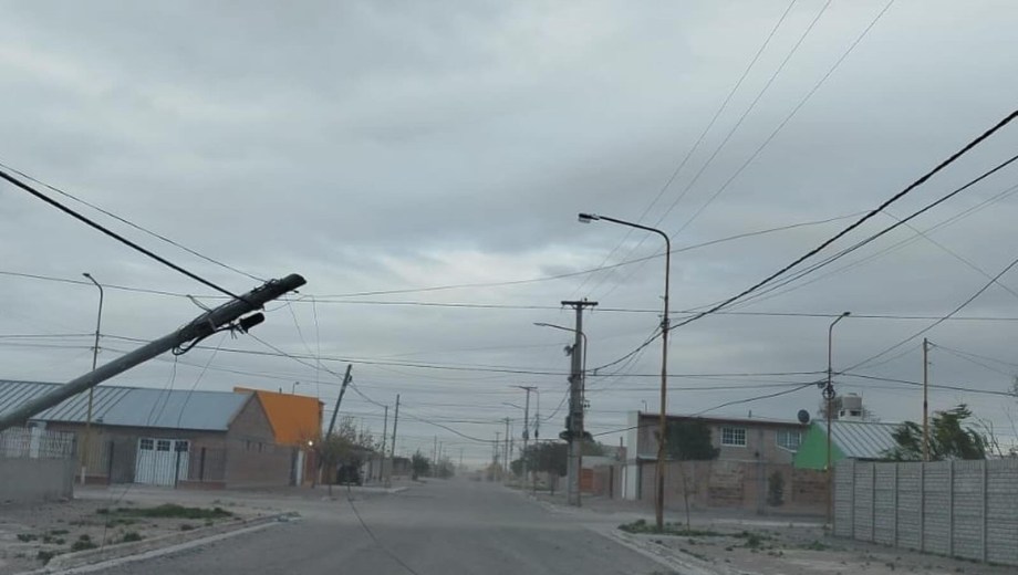 Alerta por fuertes vientos en la costa de Río Negro. Foto: gentileza.