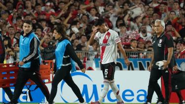Preocupación en River para el Superclásico: Fausto Vera salió lesionado