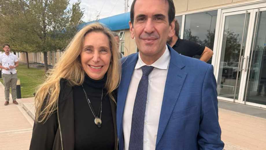 Pablo Cervi junto a Karina Milei. Foto: gentileza 