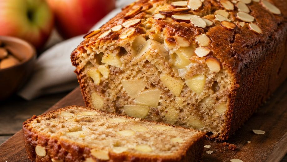 Budín de manzana y canela. Imagen ilustrativa.