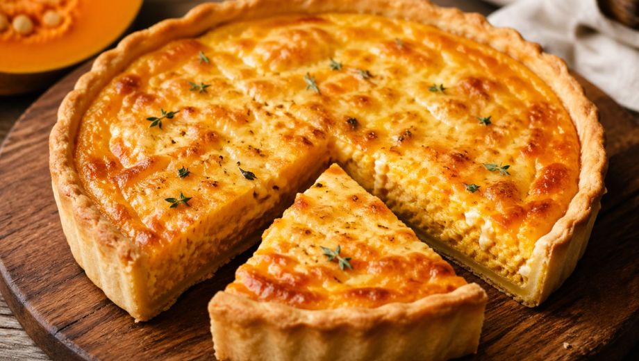 Tarta de calabaza y queso sin gluten. Imagen ilustrativa.