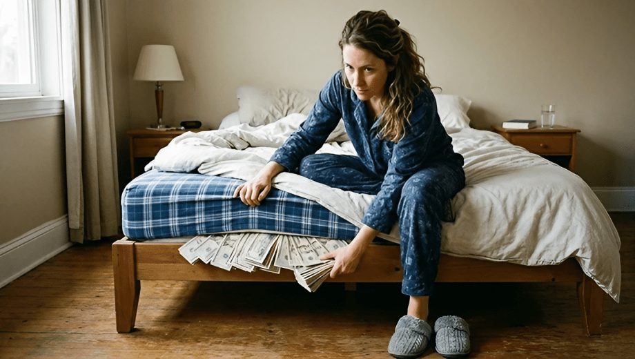 En el colchón. Los dólares de los ahorristas argentinos, siguen guardados y cada vez son mas. 