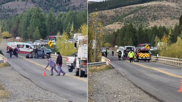 Dos heridos por un grave choque sobre la Ruta 40 entre Junín y San Martín de los Andes