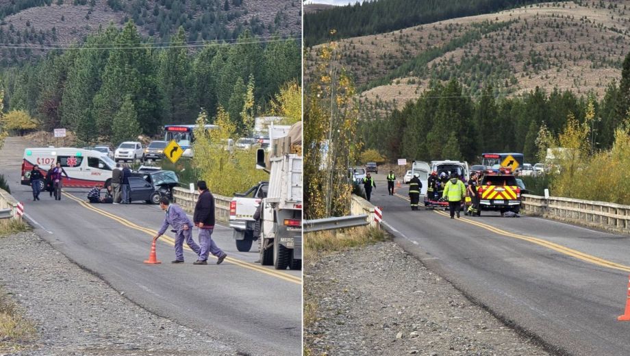 Grave choque en la Ruta 40 cerca de Junín de los Andes: piden transitar con "extrema precaución"