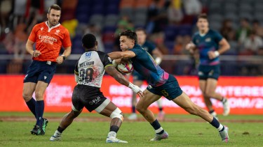 Los Pumas vencieron 24-17 a Fiji y se metieron en las semifinales del Seven de Hong Kong