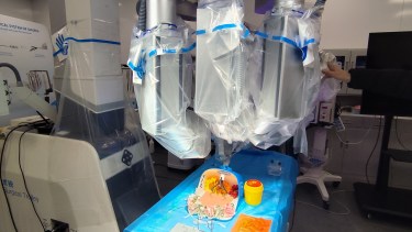 En el hospital más grande del mundo, dos cirujanos de Bariloche y Roca aprenden a operar con robots